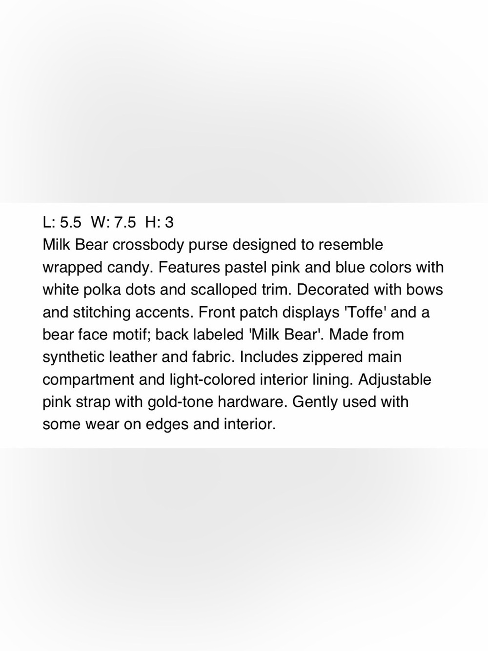 Milk Bear Bow Candy Crossbody Bag - Picture 11 of 11